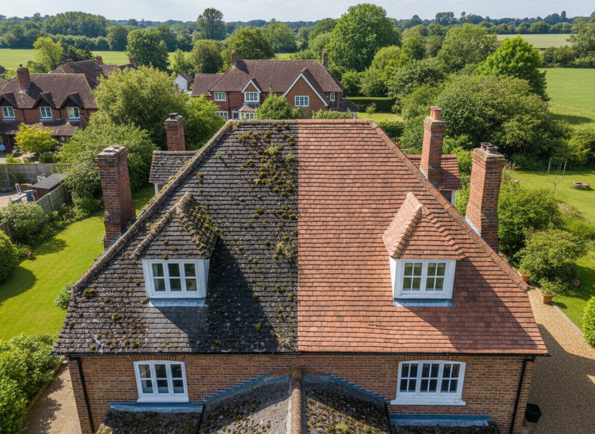 Roof cleaning in Plymouth